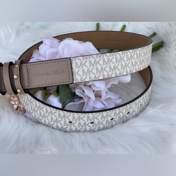 Michael Kors Women's Triple Loops Studded Belt - Picture 12 of 14